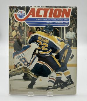 Action Edmonton Oilers Official Program December 5 1985 VS. Kings